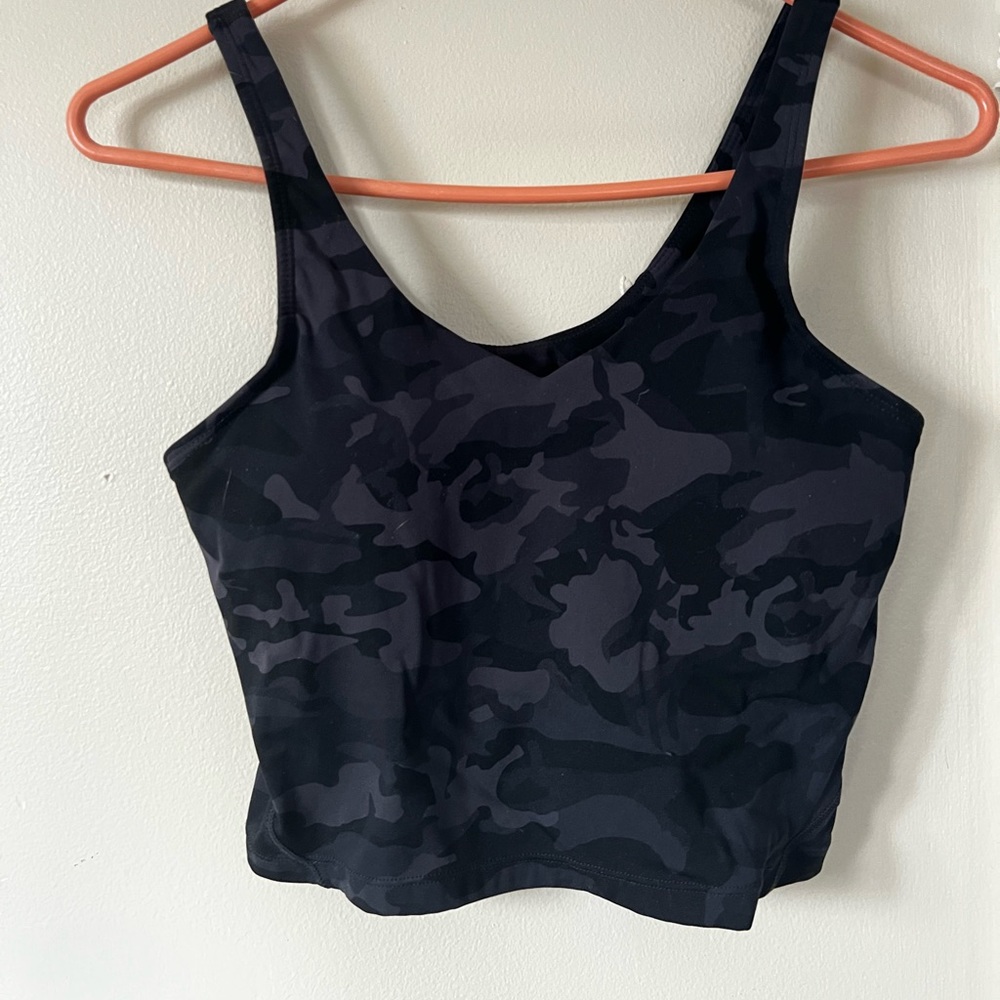 Long line Camo bra top